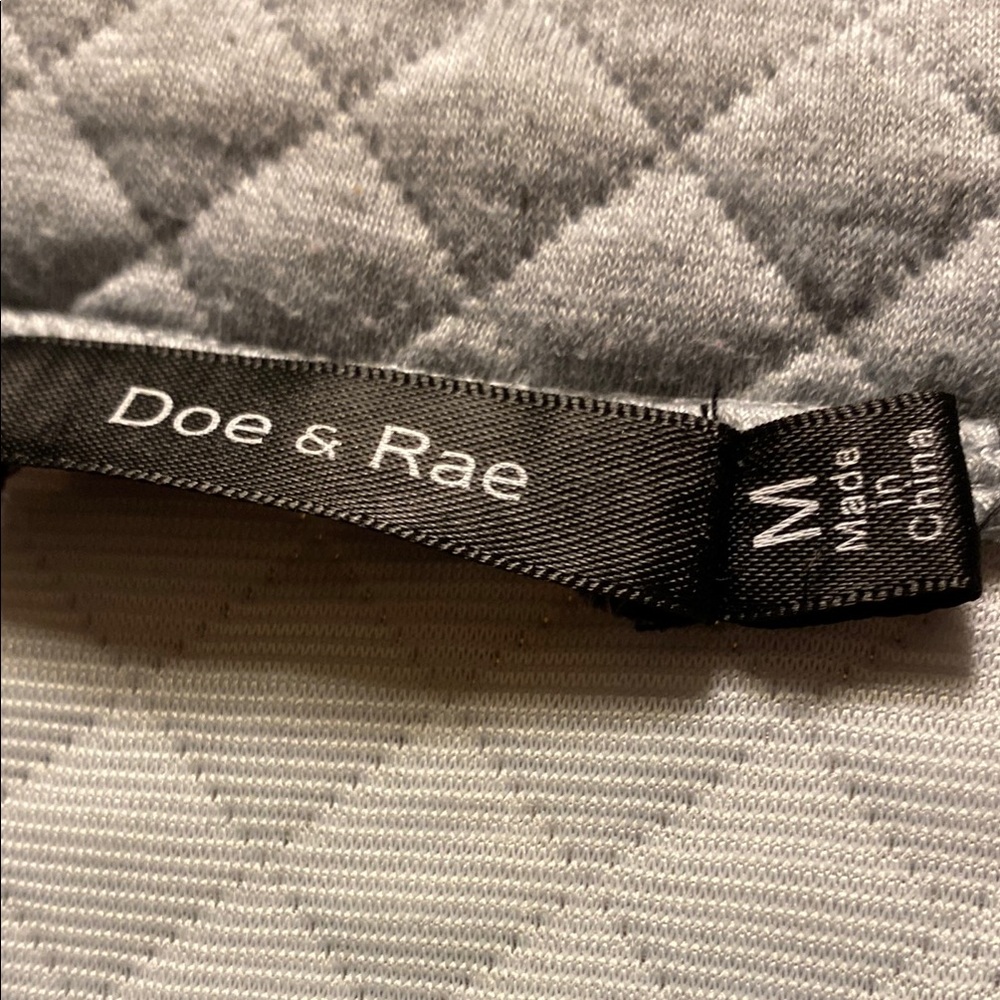Doe & Rae Gray Quilted Top - Picture 2 of 3